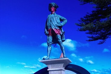 Image: Captain Cook red-faced in Gisborne rebellion