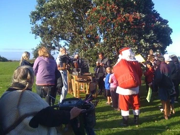 Image: Santa at the Pohutukawa Festival