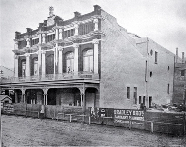 Image: Exterior view of the Theatre Royal, Christchurch, prior to opening