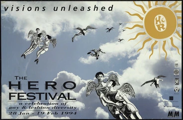 Image: Visions unleashed; the Hero Festival; a celebration of gay & lesbian diversity. 28 Jan - 19 Feb 1994.