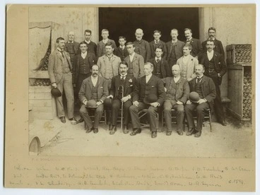 Image: Tomlinson, Francis Ernest, 1864-1944: Members and staff of W & G Turnbull and Company including Alexander Turnbull