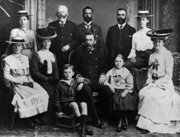 Image: Delahenty, A L :Photograph of Beauchamp family at Las Palmas, 1903