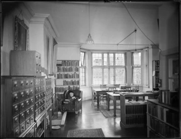 Image: Reading room of the Alexander Turnbull Library, Wellington