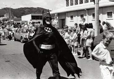 Image: Christmas Parade 1989; Batman (there were more than one).