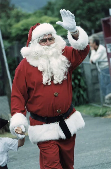Image: Christmas parade; Stokes Valley, 1999; Santa.
