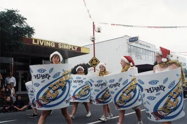 Image: Christmas parade 1999; MacDonald's McFlurry promotion.