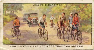 Image: Cyclists ride steadily and not more than two abreast