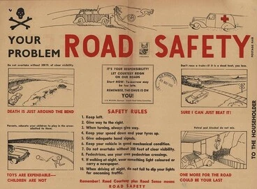 Image: Road Safety Rules from 1955