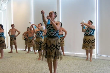 Image: Te Pao a Tahu kapa haka group in performance