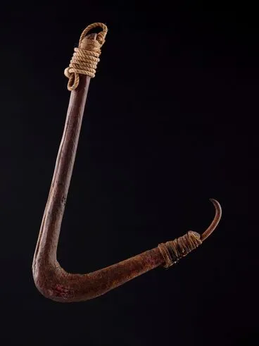 Image: Matau rino (iron fish hook)