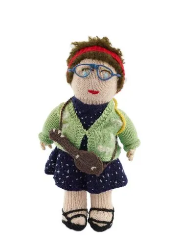 Image: 'Camp Leader' knitted doll