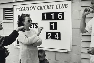 Image: Deaf cricket tournament, Hagley Park, Christchurch, 2000