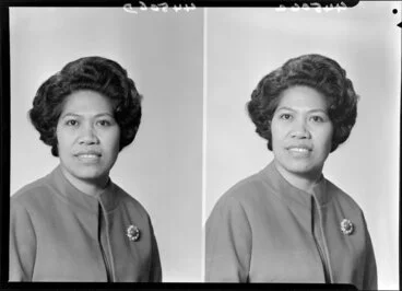 Image: Unidentified Polynesian woman [two images]