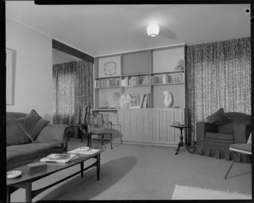 Image: Ellis house, 5 Glentui Grove, Khandallah, lounge