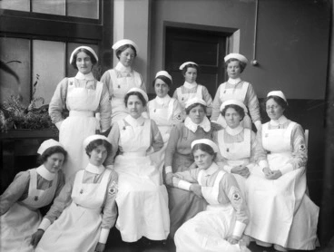 Image: Group portrait of nurses at Christchurch Hospital