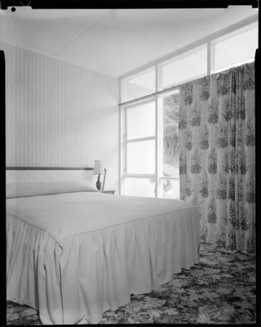 Image: Bedroom interior, Shuker house, Titahi Bay, Porirua