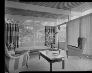 Image: Living room interior, Winkler house, Wellington