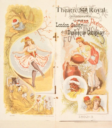 Image: Theatre Royal Christchurch :London Gaiety Burlesque Company. "Carmen up to data". [1893].