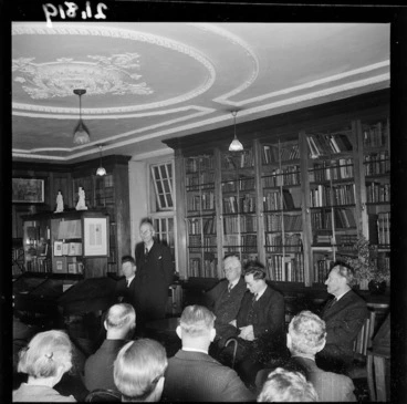 Image: 25th anniversary celebrations of the Alexander Turnbull Library, Wellington