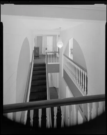 Image: Hall and stairway, Todd house