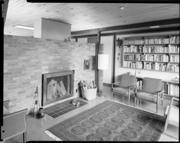Image: Living room of Alington house, 60 Homewood Crescent, Karori, Wellington