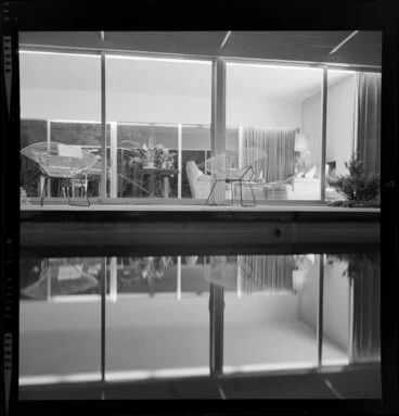 Image: View from the courtyard into the living room, Littlejohn house, Wellington