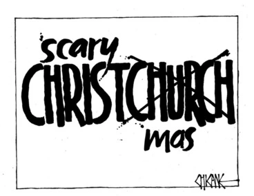 Image: Winter, Mark 1958- :Christchurch mess. 24 December 2011