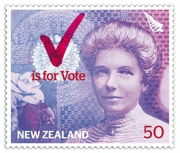 Image: Women's suffrage stamp