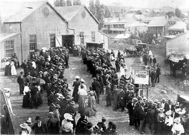 Image: Women voting in Auckland, 1899