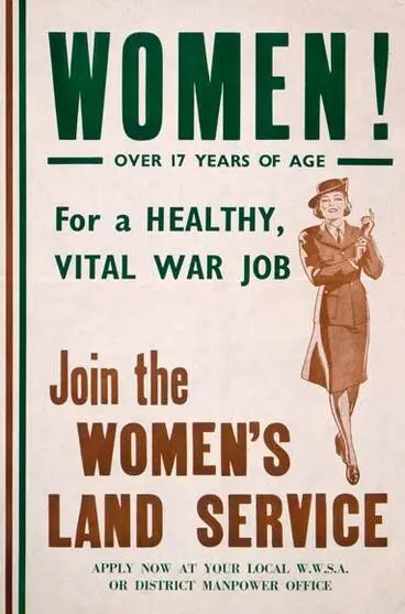 Image: Women’s Land Service poster