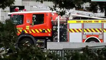 Image: Tokoroa fire in vacant building treated as suspicious