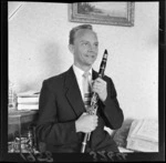Tony Noorts, with clarinet