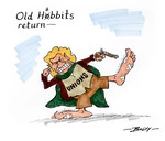 Body, Guy Keverne, 1967-:Old Hobbits [Habbits] return. 22 October 2010