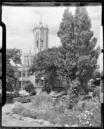 Auckland University clock tower building near Albert Park, Auckland