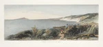 [Brees, Samuel Charles] 1810-1865 :Pokaroa & the island of Kapiti [Between 1842 and 1845. Drawn by S C Brees. Engraved by Henry Melville. London, 1849]