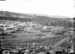 Part 2 of a 2 part panorama overlooking Taihape and the Main Trunk railway line