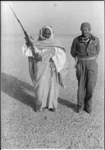 Captain F B Edmundson and Senussi Chief Abd el Galil el Nasser