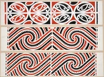 Williams, Herbert William 1860-1937 :Designs of ornamentation on Maori rafters. Nos. 19, 20, 21 [1890s]