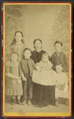 Lock, Henry Thomas (Westport) 1885 :Portrait of unidentified woman and six children