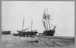 Shipwrecks at Hokitika River mouth, West Coast