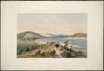 Brees, Samuel Charles 1810-1865 :Porirua Harbour and Parramatta whaling station in Novr 1843. Drawn by S. C. Brees Esqr., Chief Surveyor to the New Zealand Company. London, Smith Elder [1845]