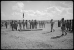 NZ troops marching in review for the Emir of Trans-Jordania