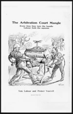 Cartoon,`The Arbitration Court Mangle'