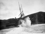 The wreck of the ship "La Bella", Owhiro Bay, Wellington