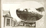 Marsh, R G, fl 1915-1925, photographer :Hotel at Wairakei; Geyser Valley. [ca 1915-1925].