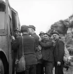 Miners at the Denniston mine, West Coast