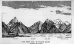 Hector, James, 1834-1907 :View from head of Milford Sound. Looking out to sea. J. Hector del. Fergusson and Mitchell, Dunedin [1863]
