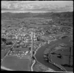 View over Opotiki and countryside beyond