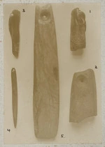 Maori artefacts including decoy call for kiwi