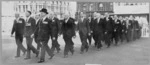 Parade of gunners during a reunion of 6th Field Regiment, 2nd NZEF, Christchurch